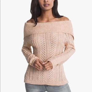 White House Black Market sweater in blush. Size M